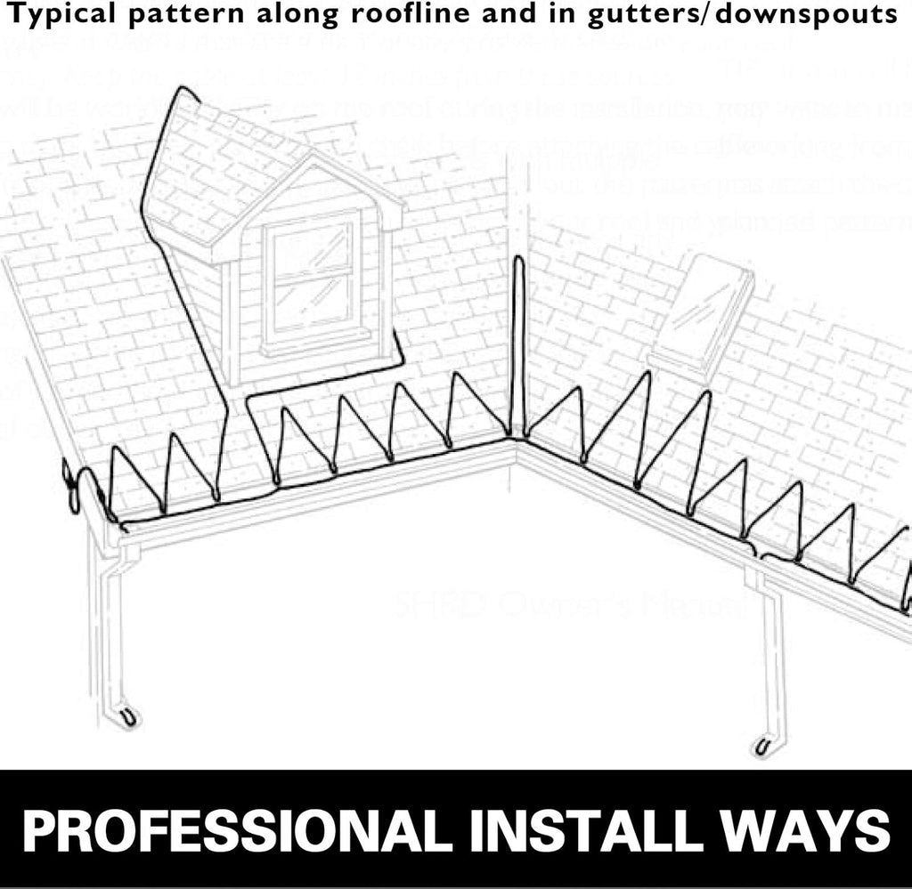 38FT Roof Heat Cable with Thermostat Gutter Heater D8250