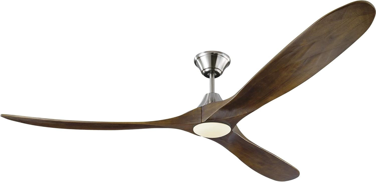 Matte Black 60 Ceiling Fan with LED Light and Remote Control V2937