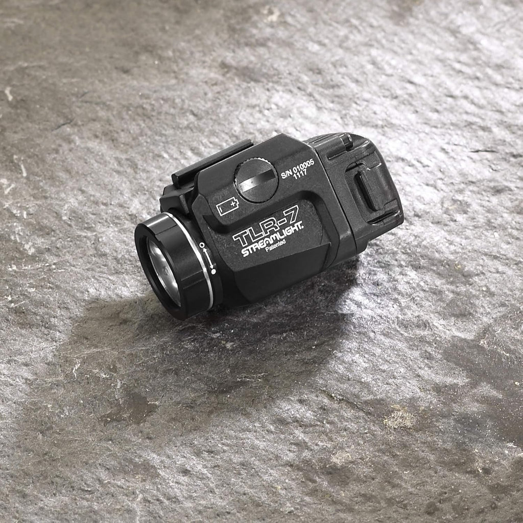 Black Rail Mounted Tactical Weapon Light with Side Switch T5972
