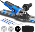 Mini Circular Saw with 2 x 15" Guide Rails, 3 Saw Blades, Pack of 2 L435724