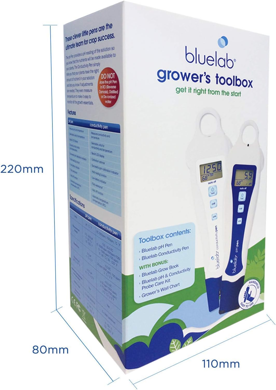 Conductivity Tester and pH Meter with Probe Care Kit Z977