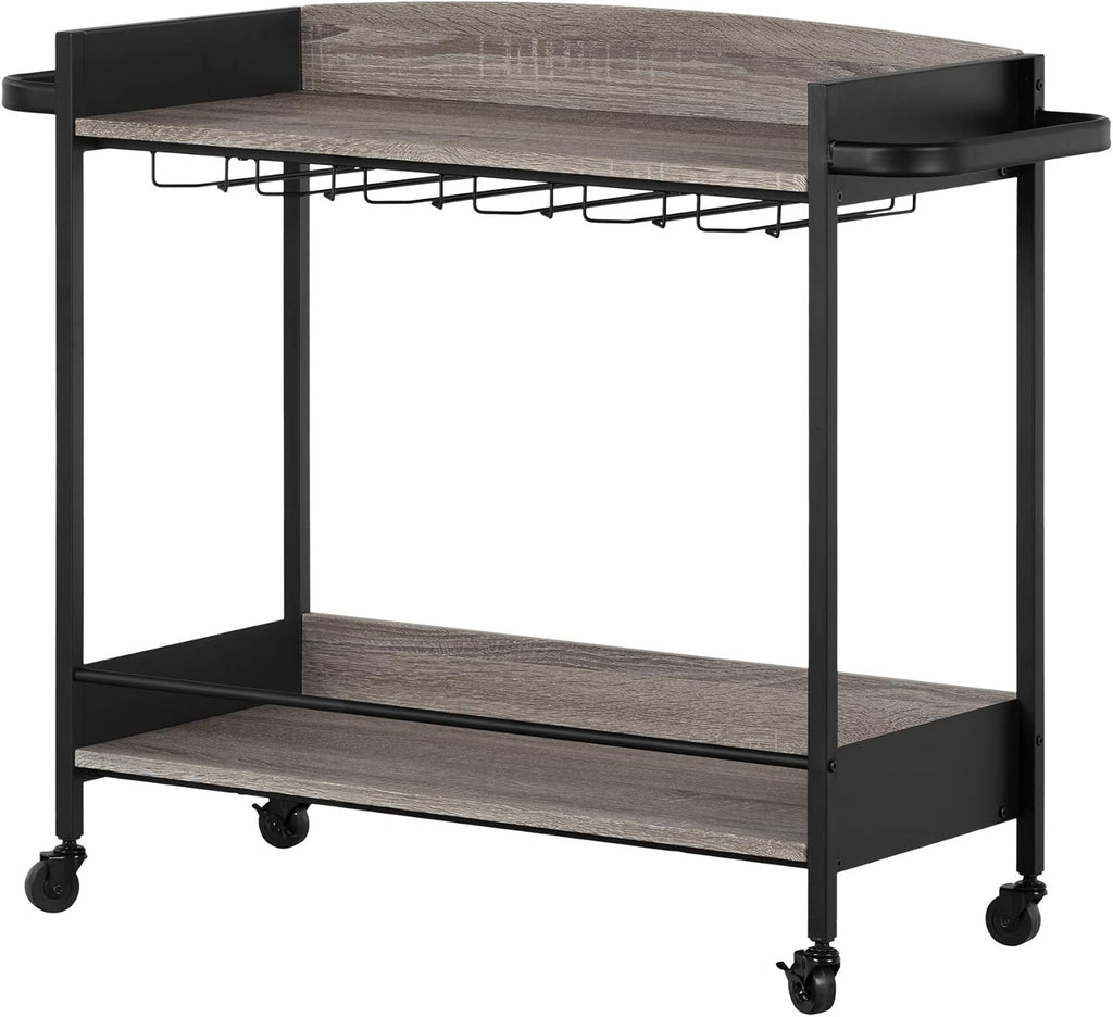 Black and Weathered Oak Cart J2869