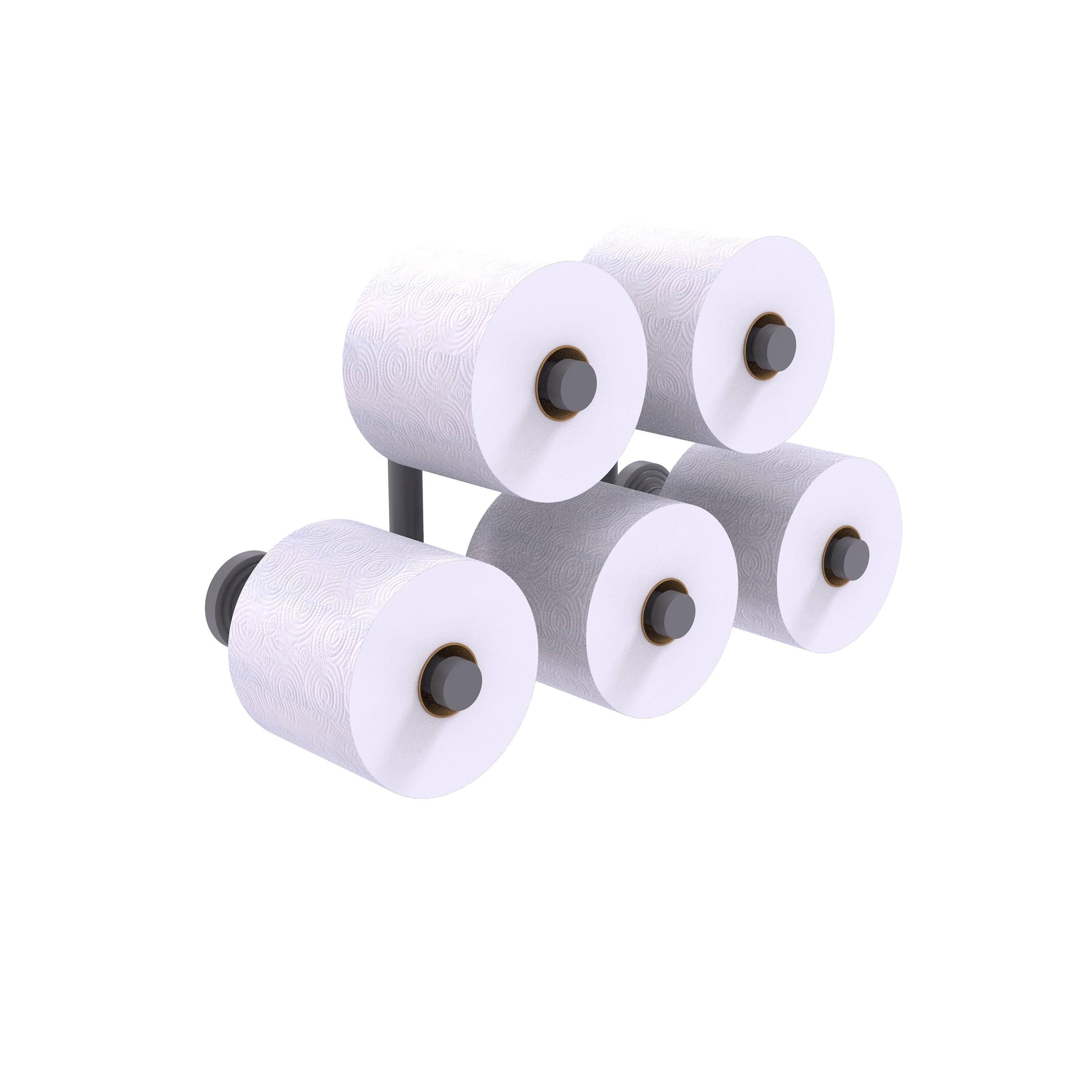 Matte White Wall Mount Toilet Paper Holder Y194416