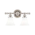 Polished Nickel 2 Light Bath Bracket W16561