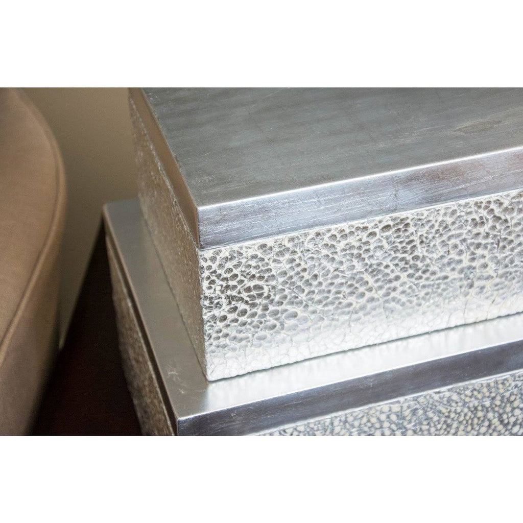 Silver Rectangular Boxes, Set of 2 M347