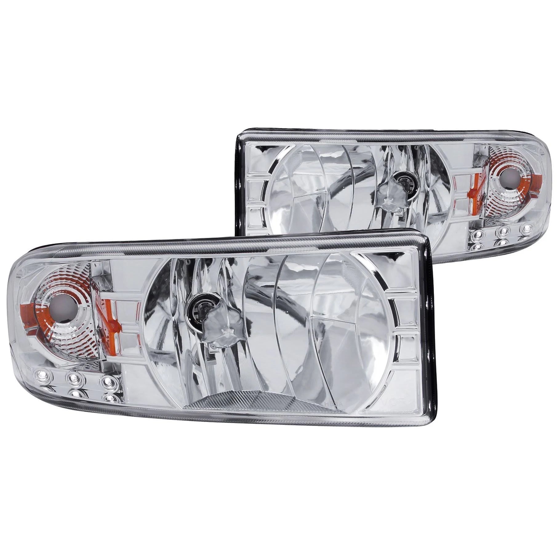 Chrome Crystal Headlights W331
