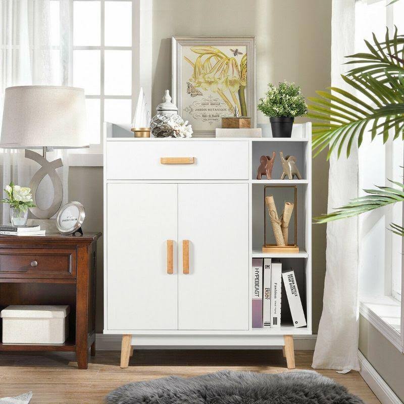 Floor Storage Cabinet Free Standing Cupboard Chest X461