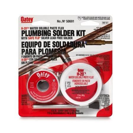 Plumbing Flux Solder Kit, 8 oz D43634