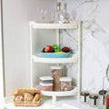 3-Tier Plastic Triangle Corner Shelf S20618