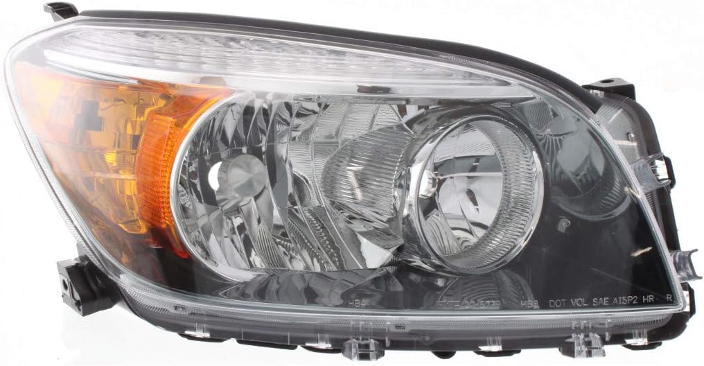 Headlight Assembly 2006 2007 2008 Driver Side Black Housing E295