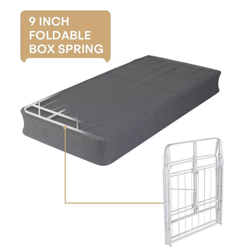 Twin Box Spring Metal Gray X8445