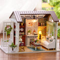 DIY Dollhouse Wooden 3D Room Kit with LED Furniture J23474