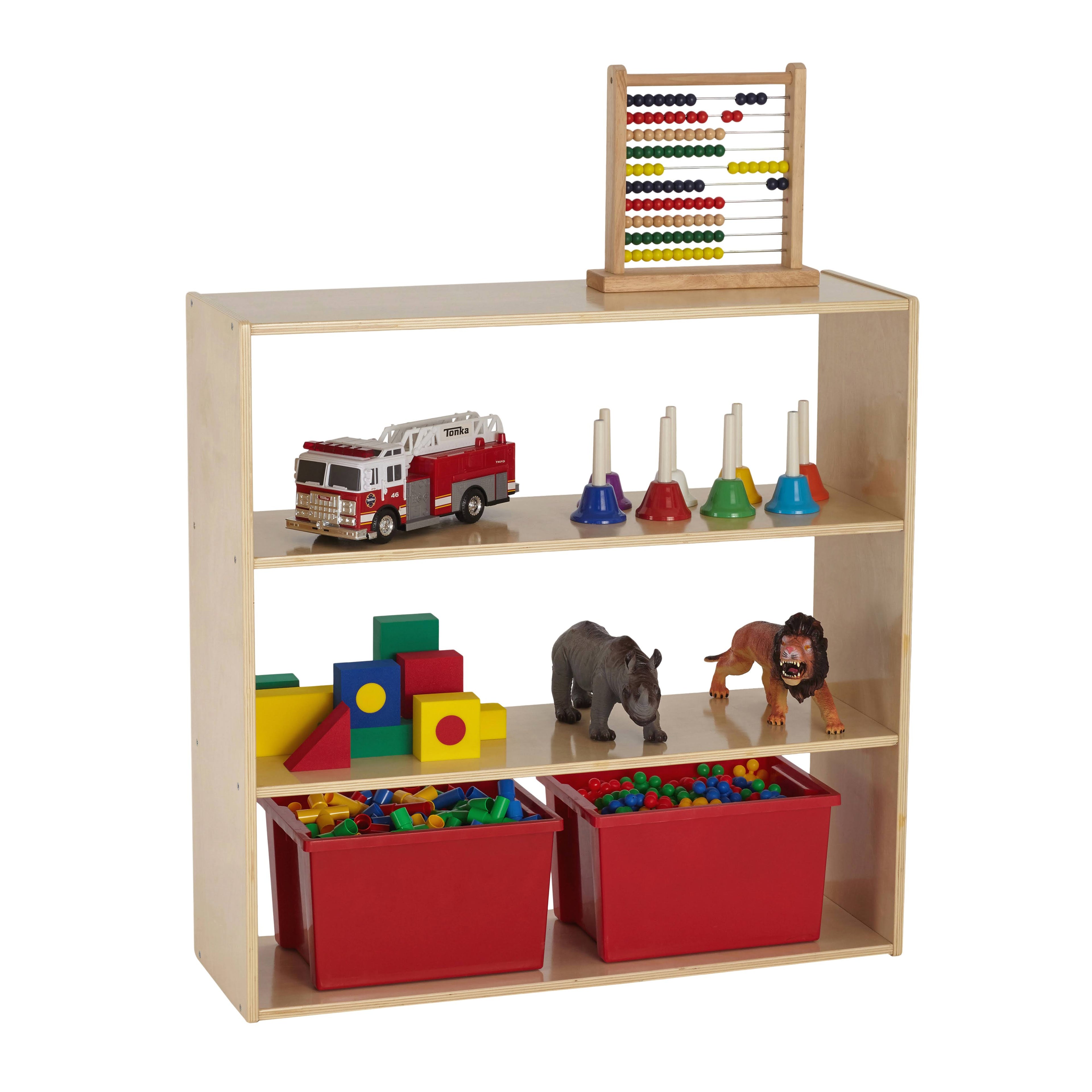 Birch 3-Shelf Storage Cabinet Without Back 36in H V155426