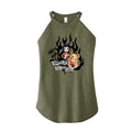 Juniors High Neck Tank Top F9179