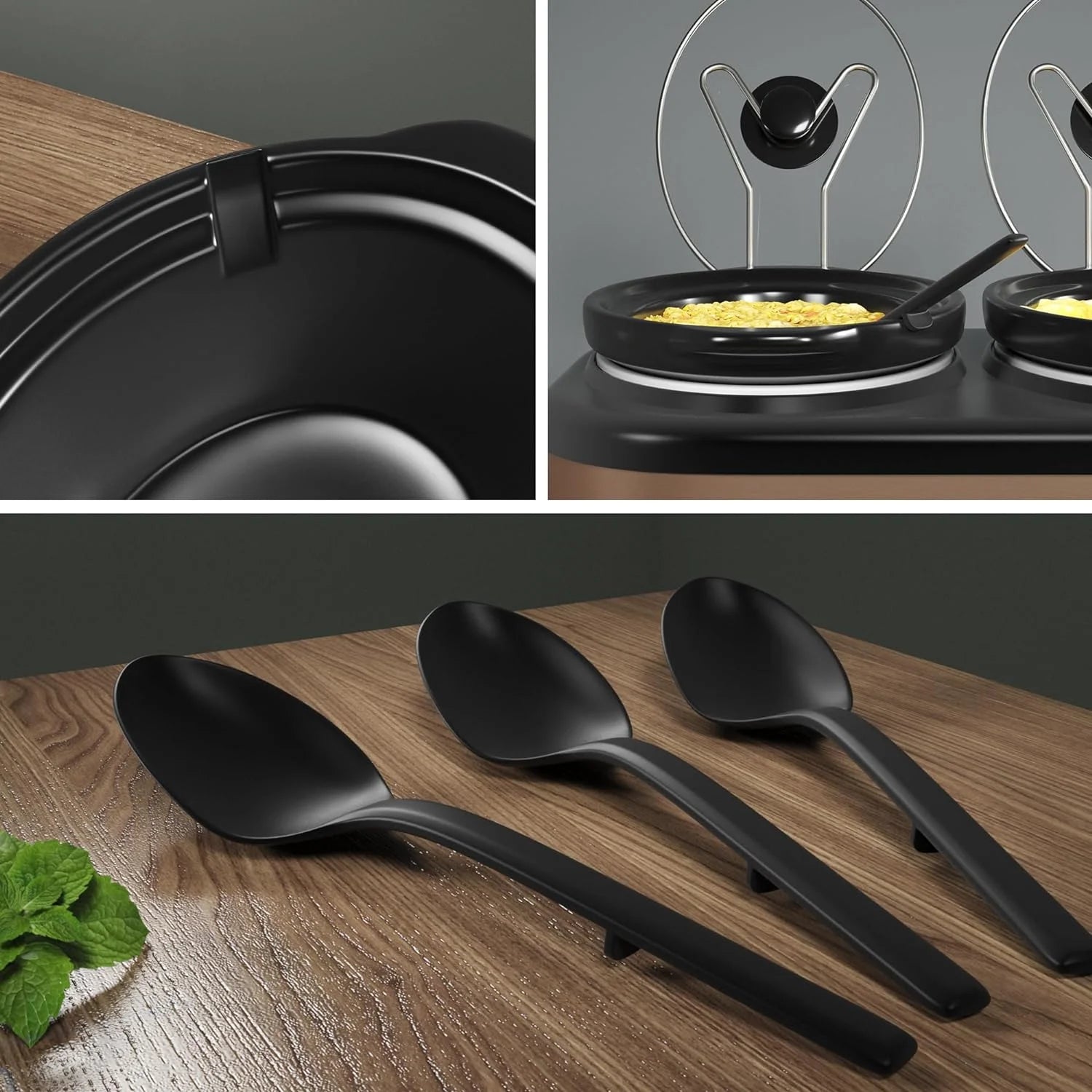 Triple Slow Cooker Buffet Server Stainless Steel U649941