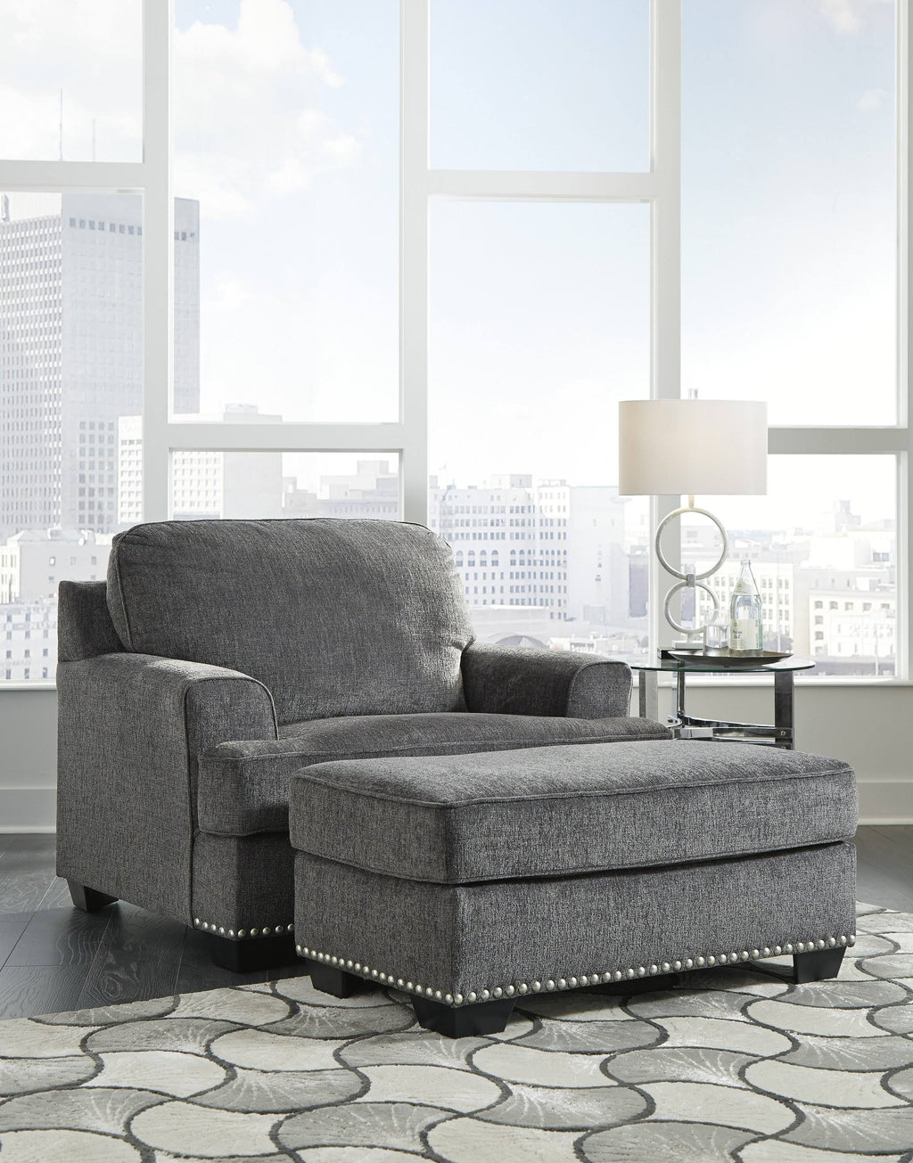 Carbon Ottoman U379
