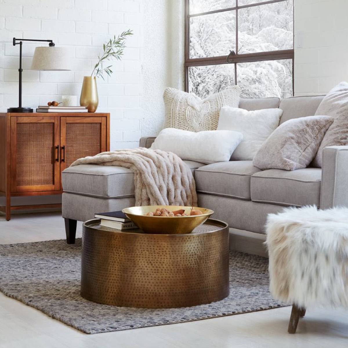 Caramel Faux Leather Wood Armchair T851666