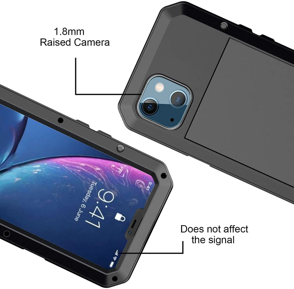 Black Aluminum Heavy Duty iPhone 12 Pro Max Case A109