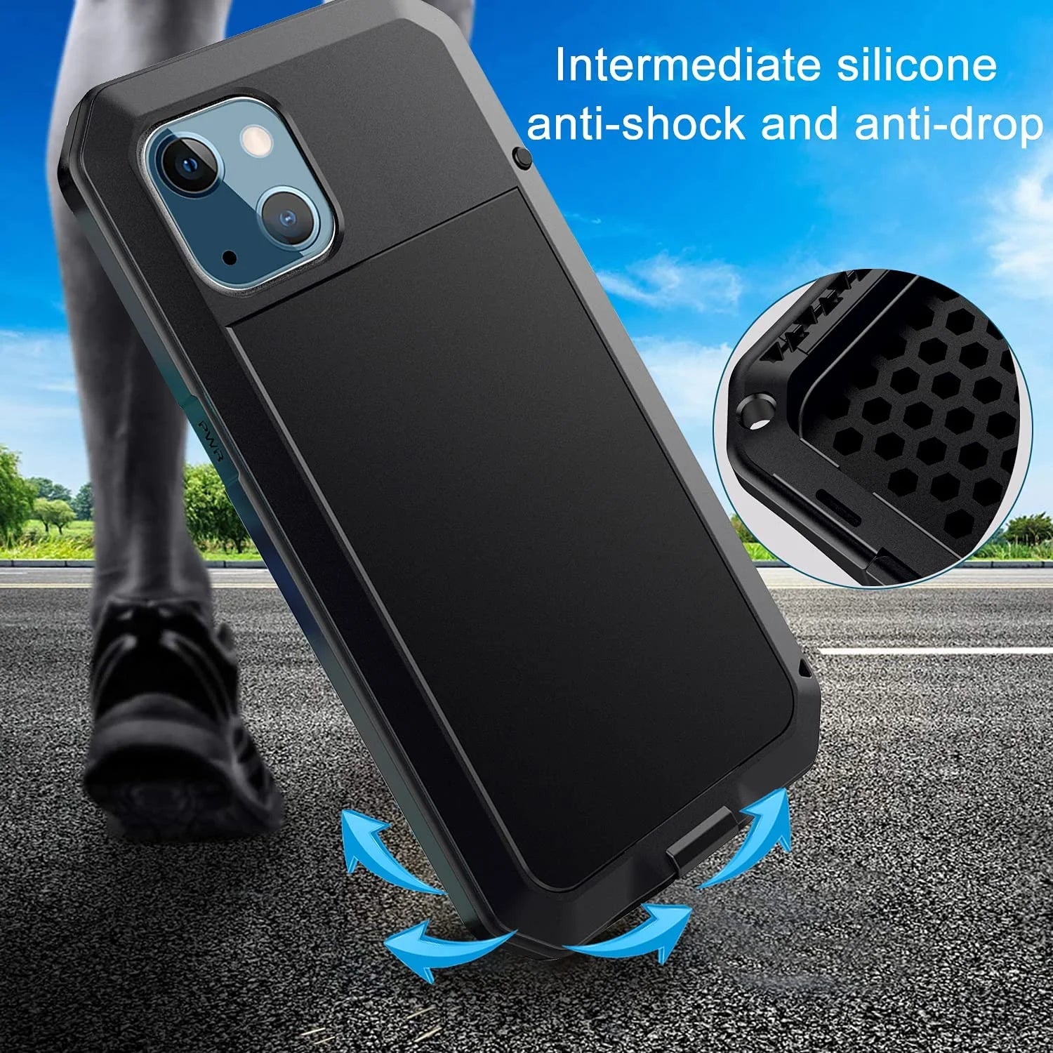 Black Aluminum Heavy Duty iPhone 12 Pro Max Case A109