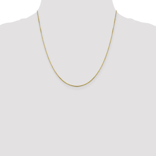 10kt Yellow Gold Octagonal Box Chain 20 inch Lobster Clasp Y610253