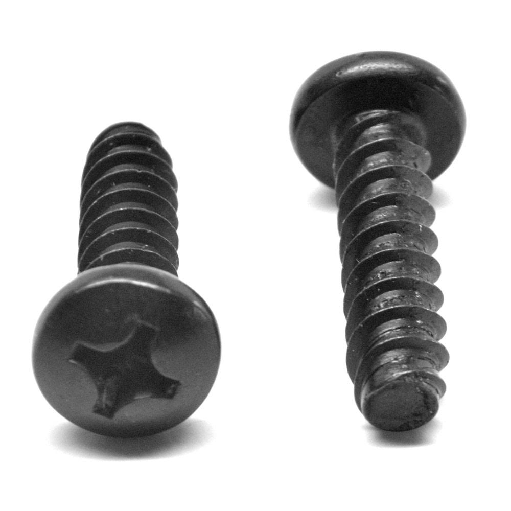 Black Zinc Plated Phillips Pan Head Sheet Metal Screw H341