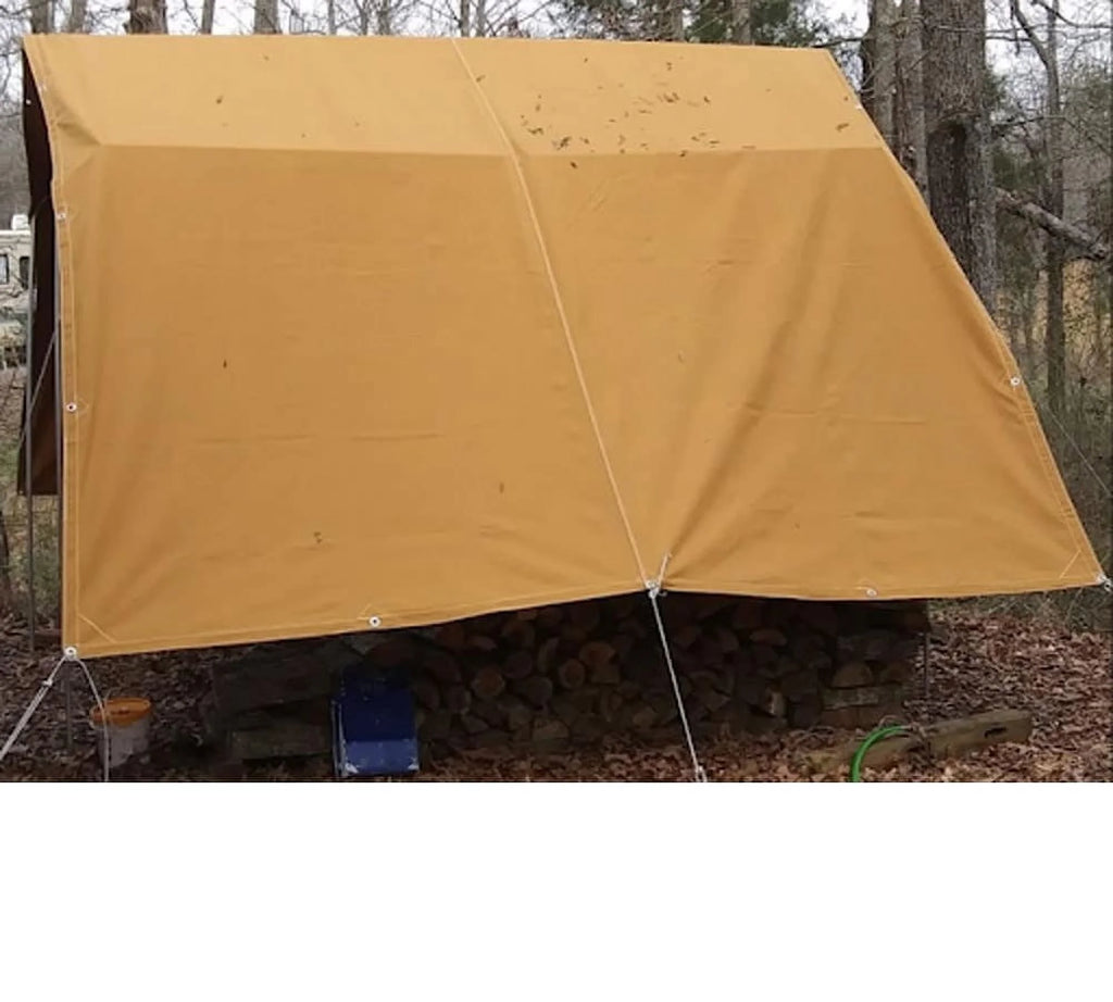 Tan 12oz Canvas Tarp with Grommets C70514
