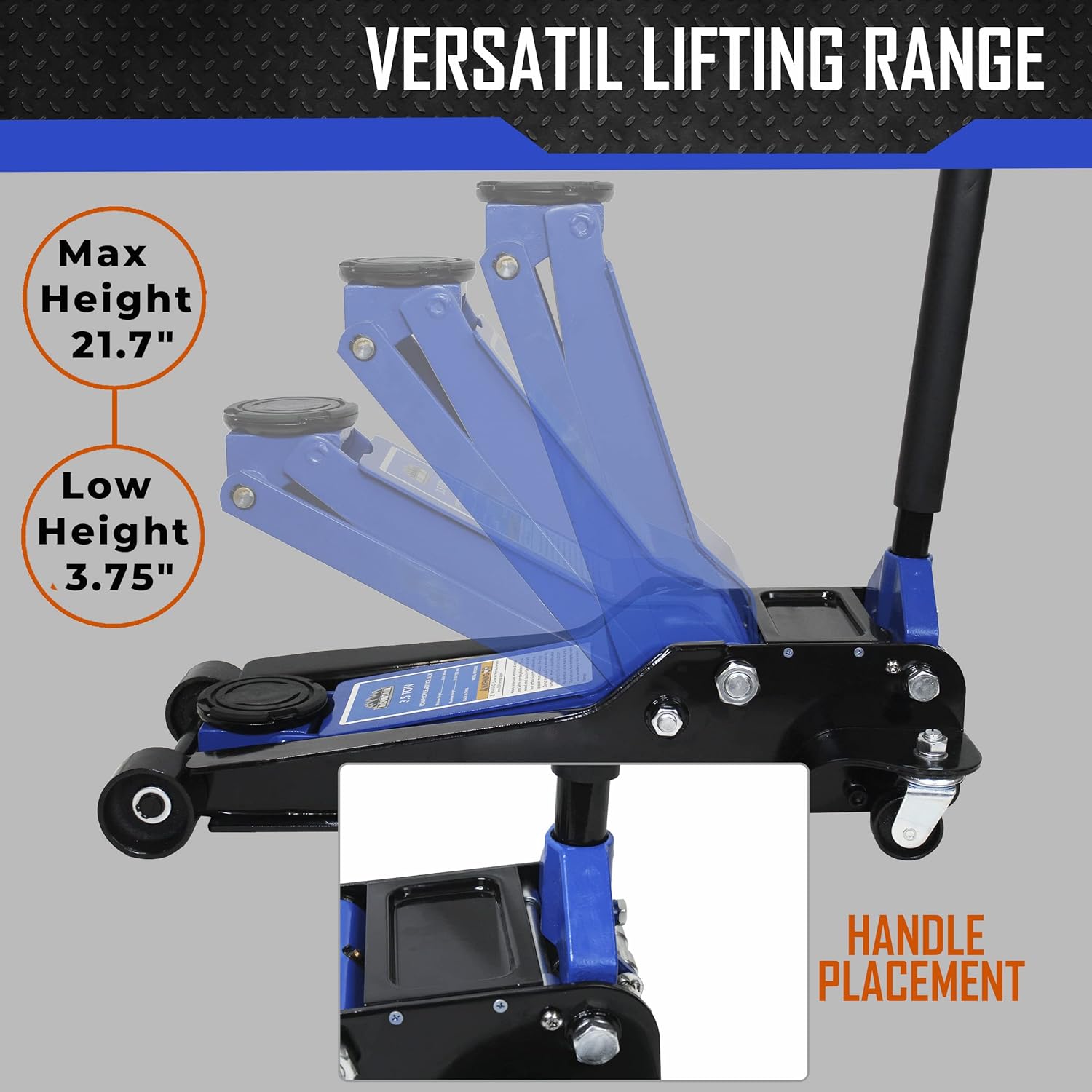 3.5 Ton Heavy Duty Steel Service Jack C88710