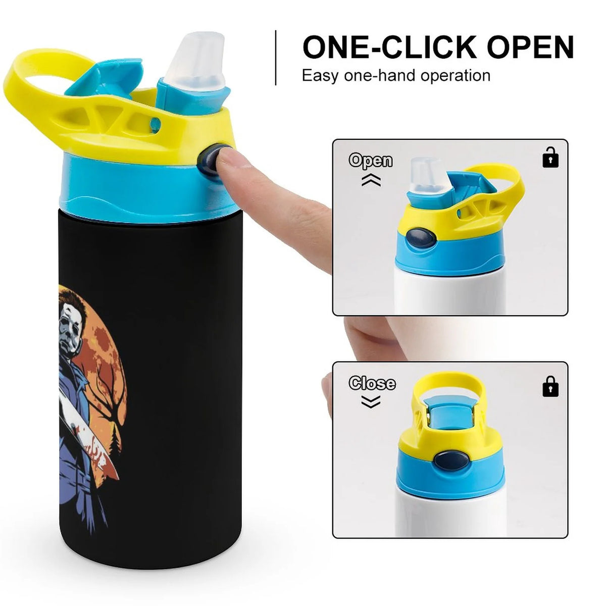 Insulated Stainless Steel Water Bottle With Straw X994