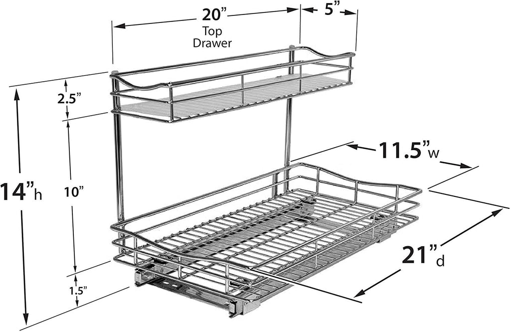 Professional Roll Out Under Sink Cabinet Organizer L19448