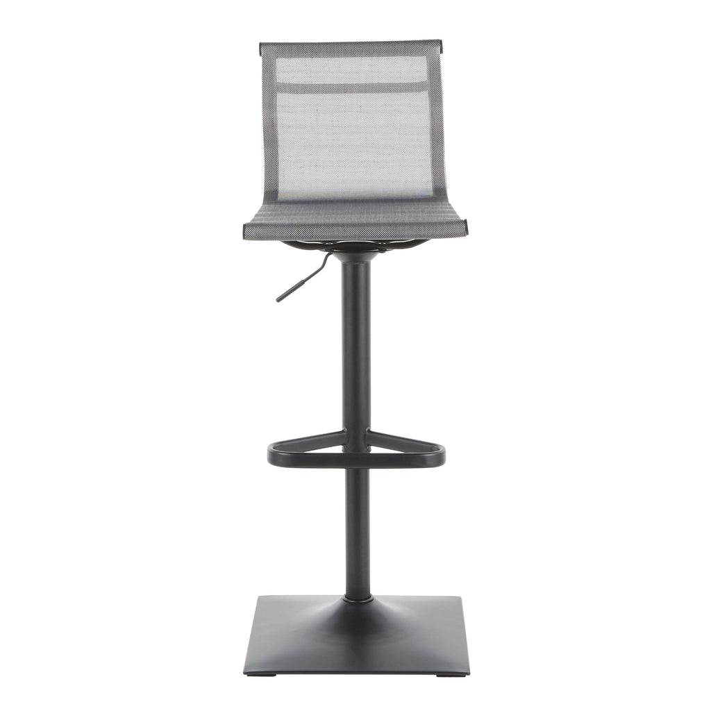 Black Silver Barstool C729