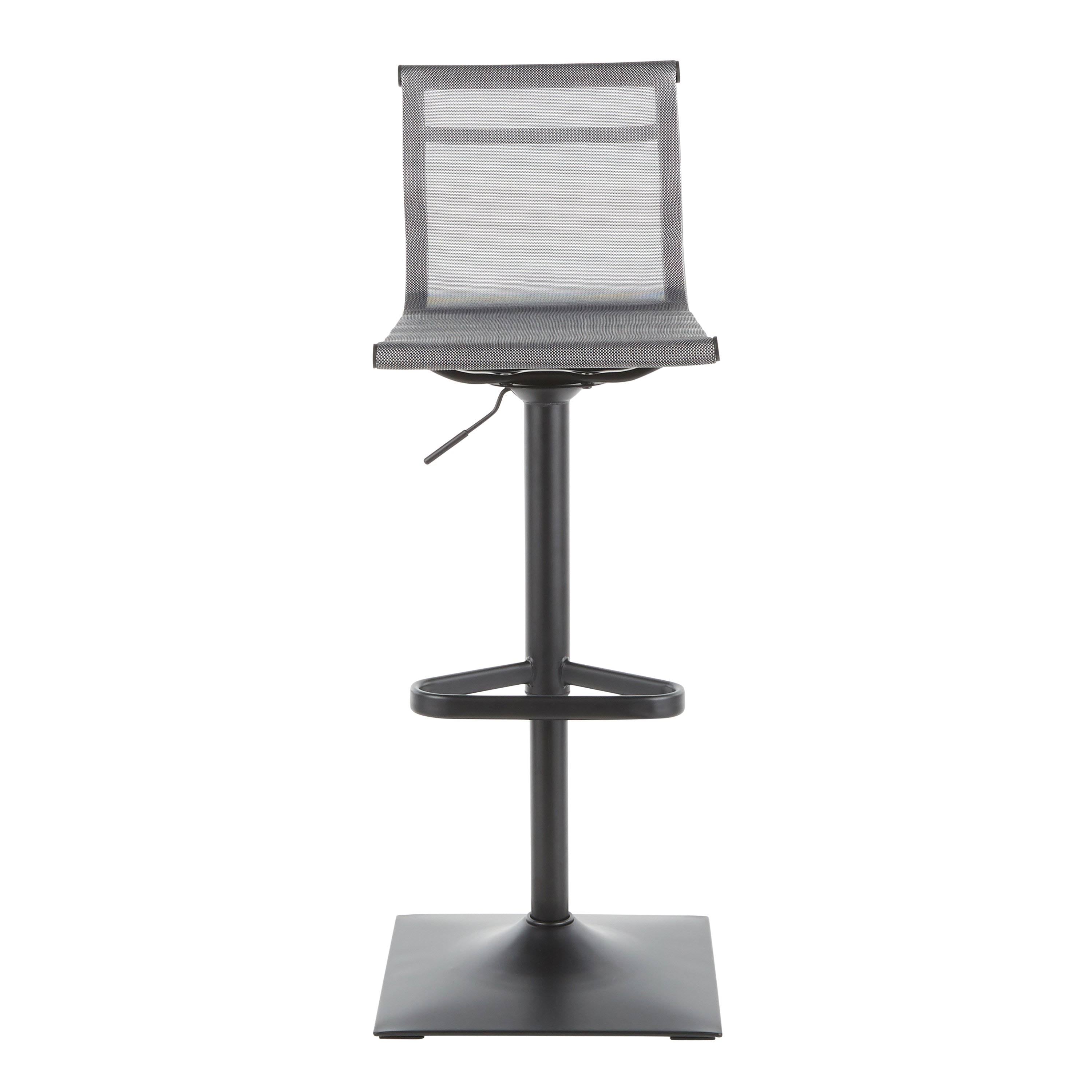 Black Silver Barstool C729