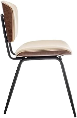 Beige Fabric Dining Chair Pack of 2 Q67354