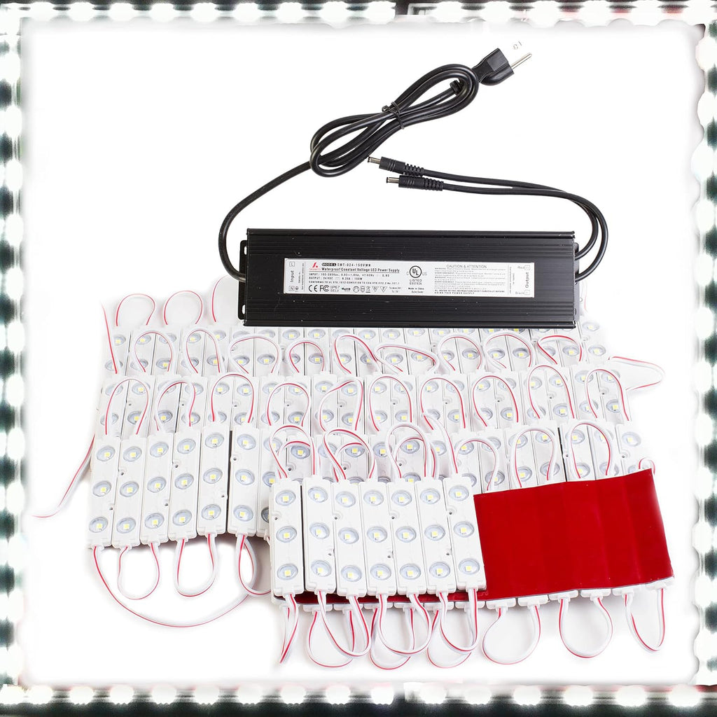 24v Pure White LED Light Module + UL 24v Power Supply Package (60FT) S57619