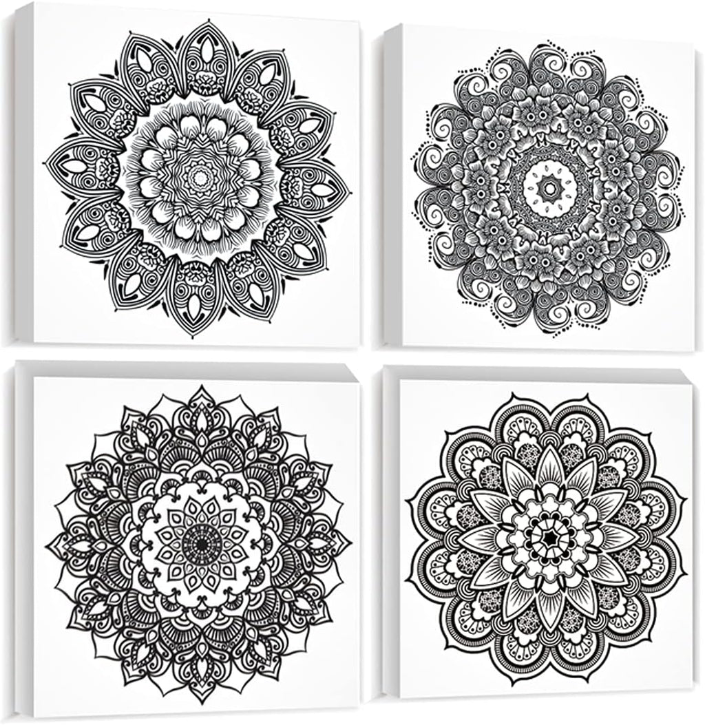 Modern Giclee Seascape Canvas Prints 4 Pieces 12x12inch R804753