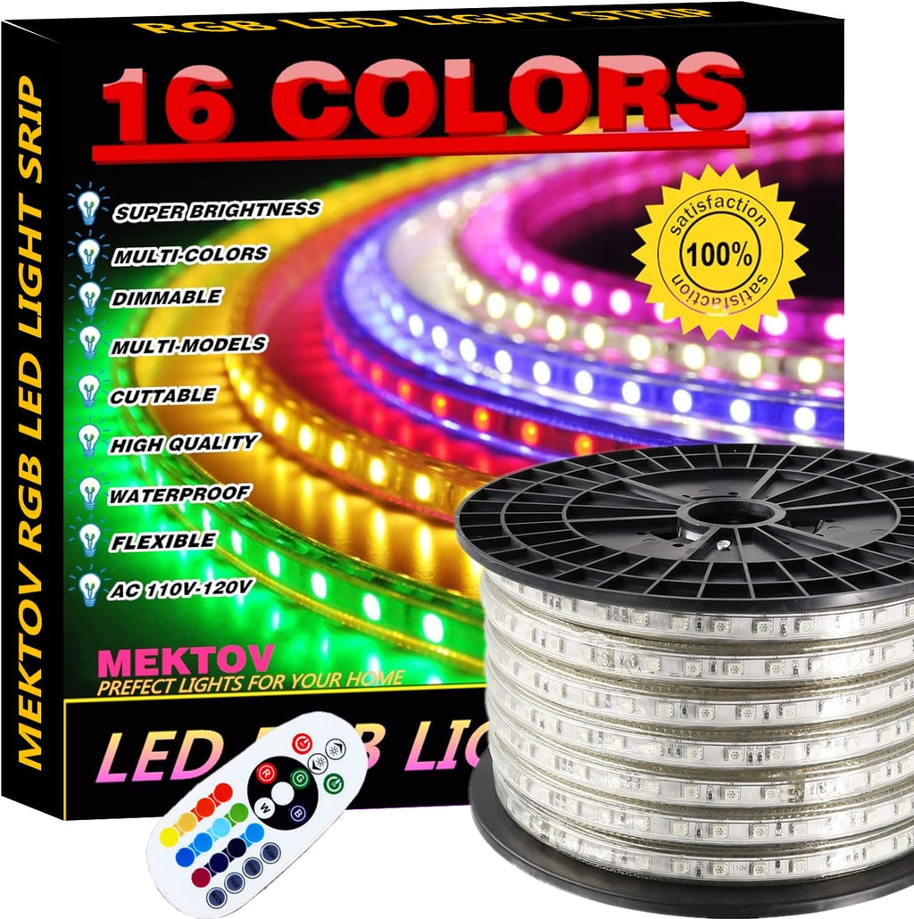 RGB LED Strip Lights with Remote (131.2ft/40m) H4264