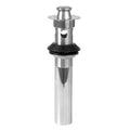 Lift & Turn Lavatory Drain with Overflow Holes Satin Brass PVD W1546