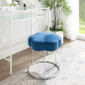 Navy Velvet Vanity Stool or Ottoman T28872