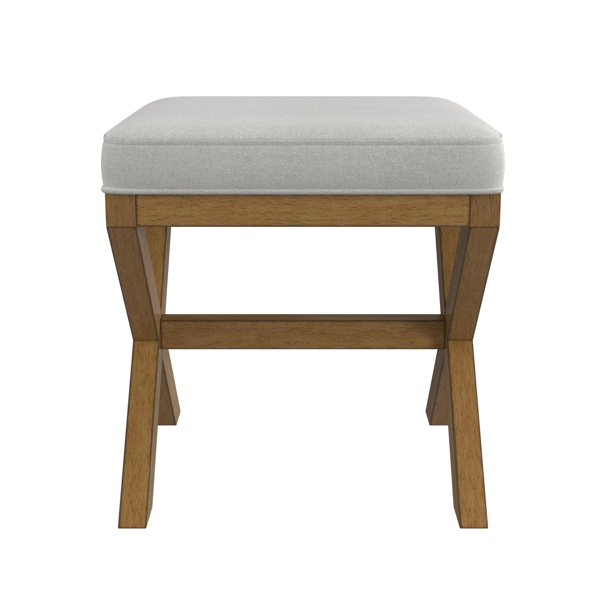 Dark Driftwood Wood Vanity Stool V309