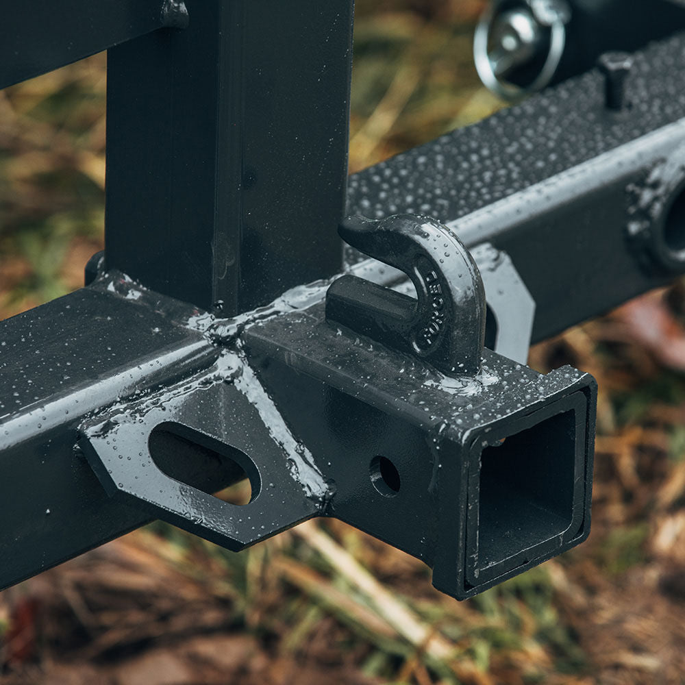 3 Point Hitch Receiver with Suitcase Rack, Cat 1/Cat 2, 3,500 lb Tongue Capacity H21152