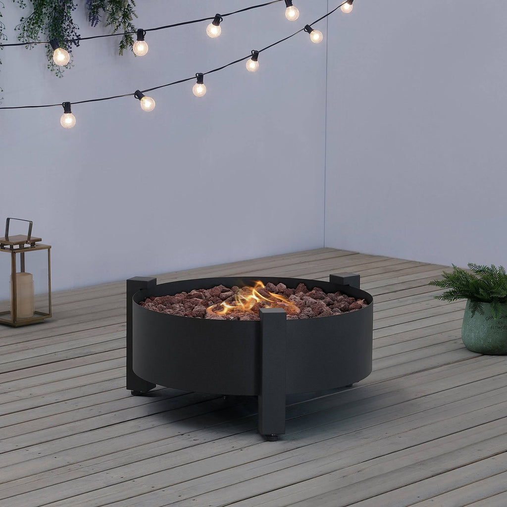Dark Charcoal Round Fire Pit S60279