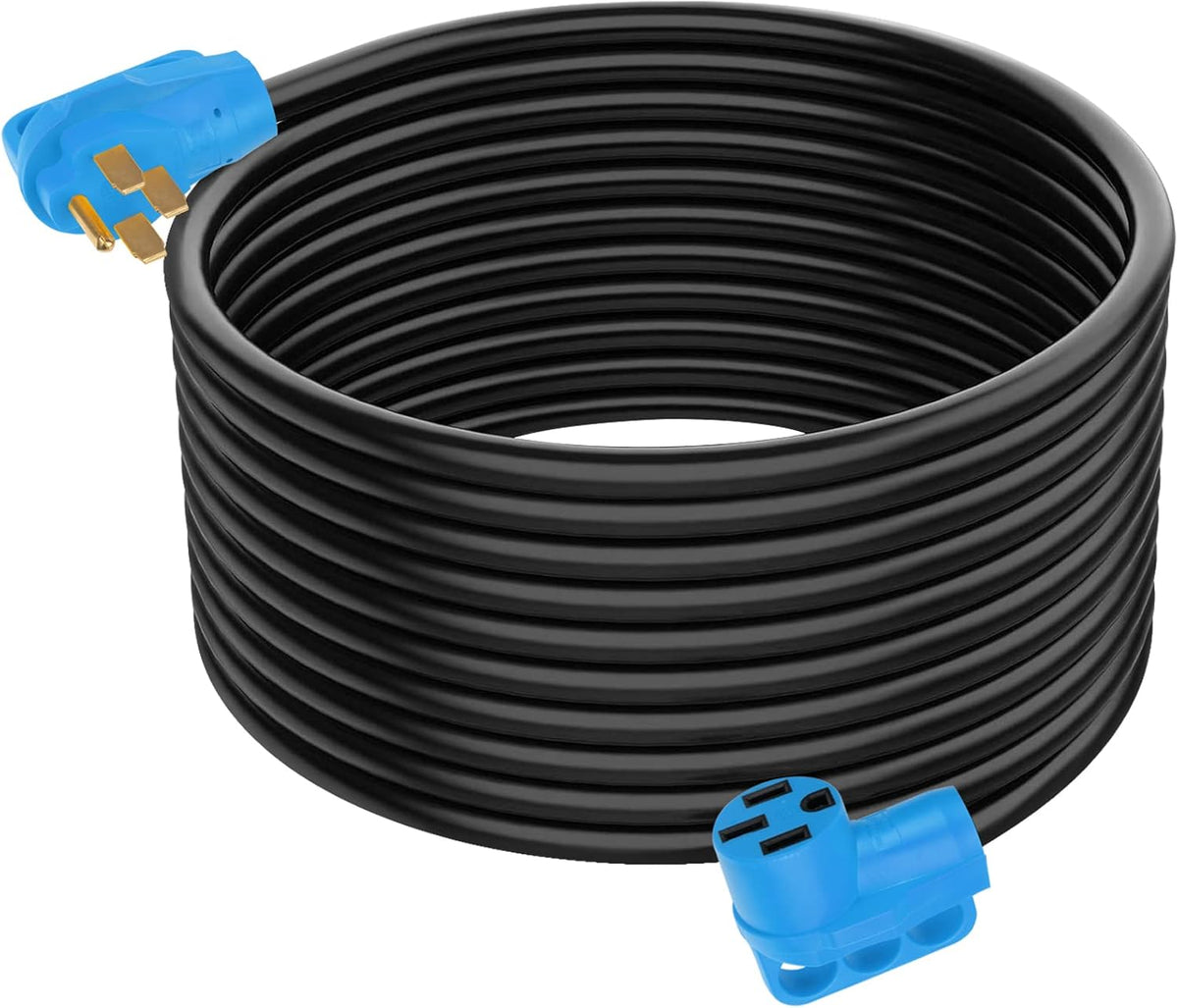 50 FT 50 Amp RV Extension Cord Power Supply Cable, 6AWG3C + 8AWG1C I538295