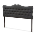 Dark Grey Fabric Full Size Headboard C9450