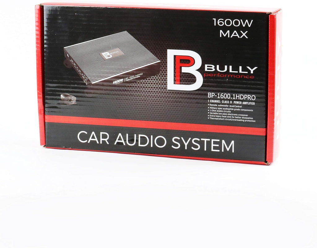 1 Channel Class D Car Audio Amplifier 500 Watts RMS U113500