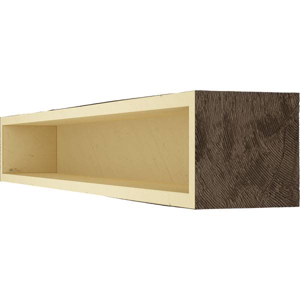 Natural Mahogany Knotty Pine Faux Wood Fireplace Mantel J181