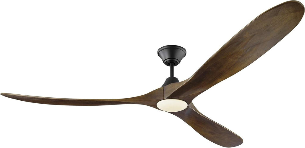 Matte Black 60 Ceiling Fan with LED Light and Remote Control V2937