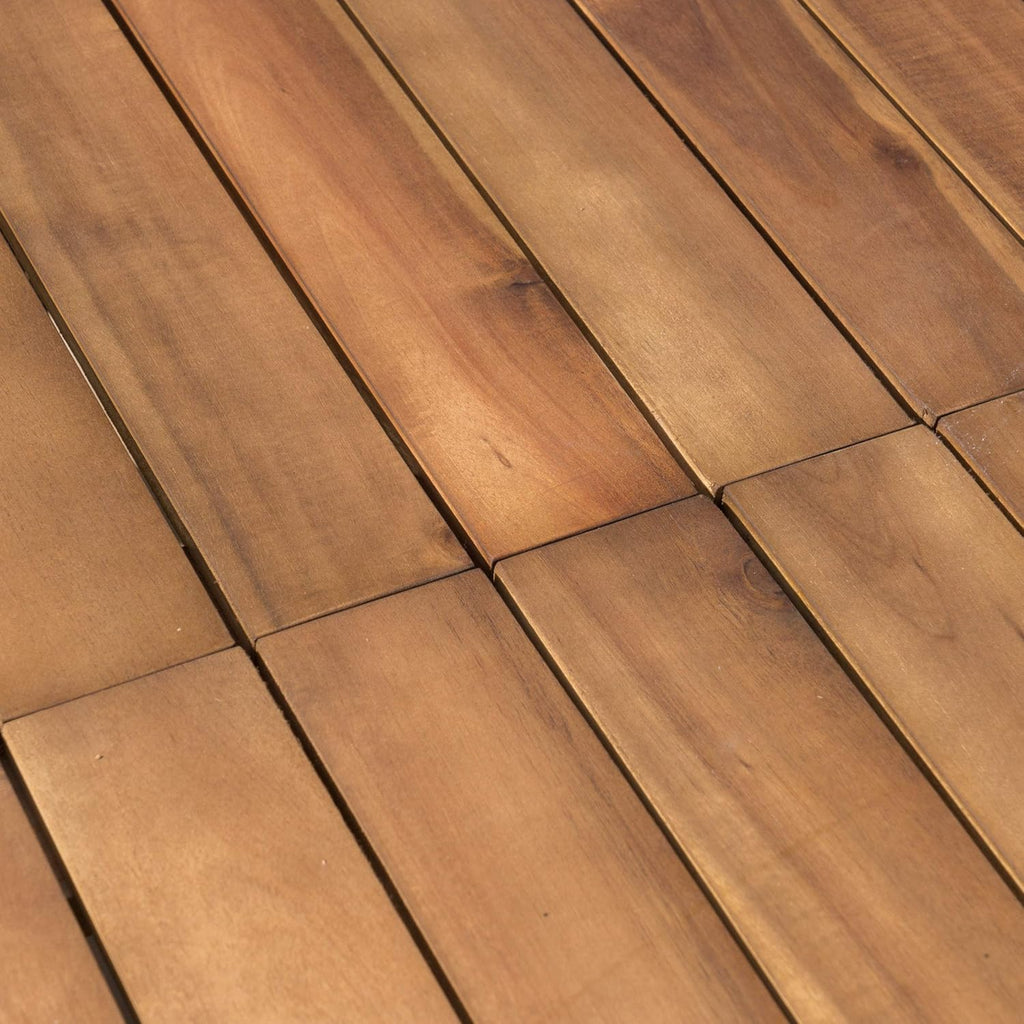 Teak Finish Acacia Wood Outdoor Dining Table I66048