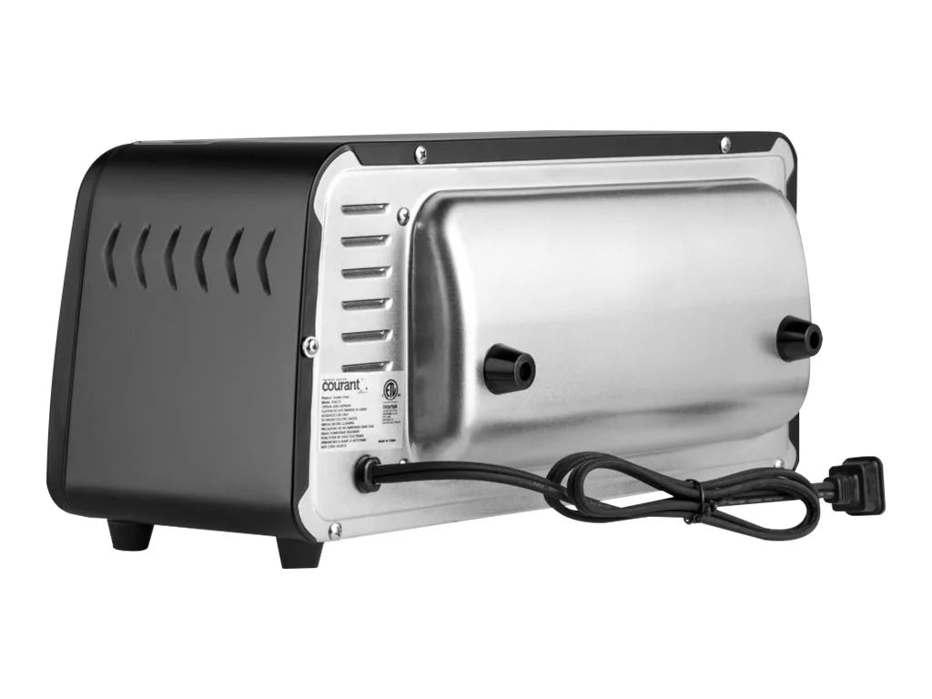 2 Slice Compact Toaster Oven with Bake Tray and Toast Rack, Black S6602