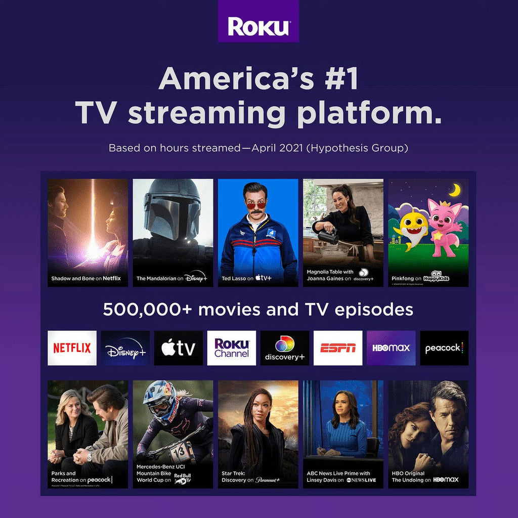 Roku Smart Soundbar with Built-in 4K Streaming Media Player S342