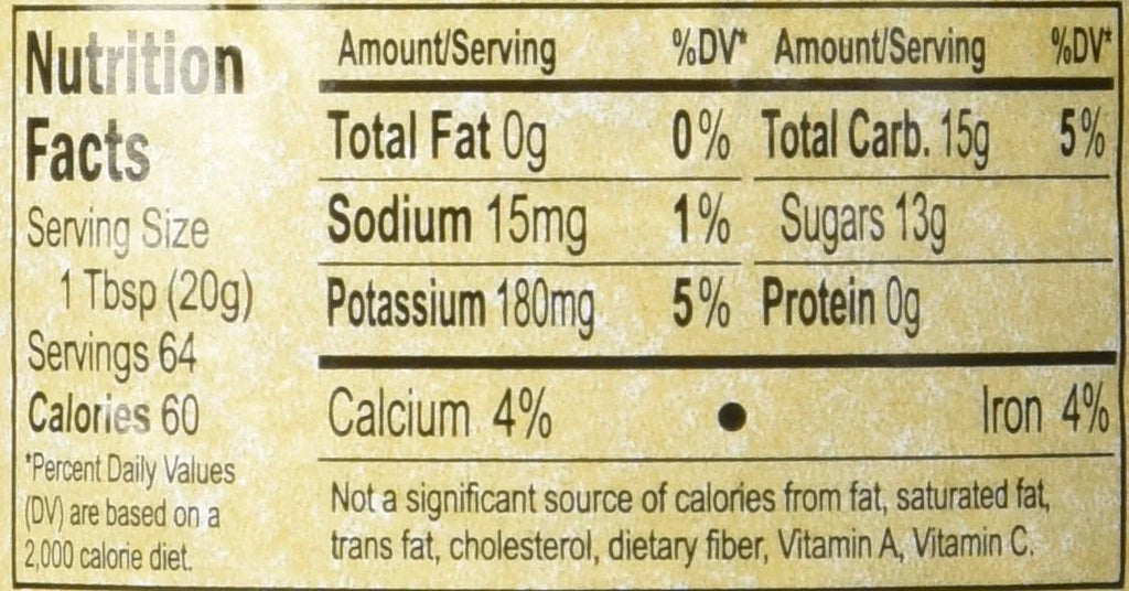 Unsulfured Baking Molasses, 32 Oz. Bottle (Pack of 2) J6683