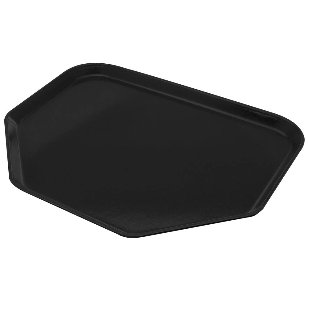 Black Glasteel Fiberglass Trapezoid Tray R240468